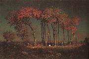 Theodore Rousseau Under the Birches China oil painting reproduction